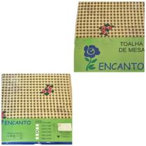 Toalha de Mesa Encanto Quadriculada e Estampada 1,40 x 2,20 Toalha de Mesa Encanto Quadriculada e Estampada 1,40 x 2,20