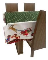 Toalha De Mesa Enfeites De Natal 4 Lugares 1,40 X 1,40 Toalha De Mesa Enfeites De Natal 4 Lugares 1,40 X 1,40