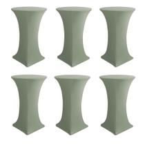 Toalha de mesa Enjoyidea, capas de mesa de coquetel, elastano, pacote com 6 Toalha de mesa Enjoyidea, capas de mesa de coquetel, elastano, pacote com 6