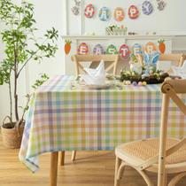 Toalha de mesa Essifunia Impermeável Quadriculada 147x213cm Poliéster