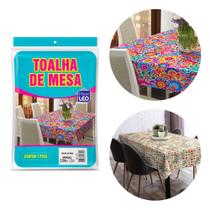 Toalha De Mesa Estampada 2,20m X 1,35m Plast Leo Polietileno - Plastleo