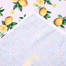 Toalha De Mesa Estampada Allegra 1 Peça 8 Lugares 100% Poliéster - Limão Toalha De Mesa Estampada Allegra 1 Peça 8 Lugares 100% Poliéster - Limão