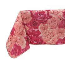 Toalha De Mesa Estampada Floral 6 e 8 Lugares