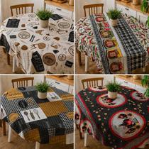 Toalha de Mesa Estampada Tecido material sintético Lavável Retangular 1 Metro X 1,50 Largura