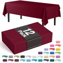 Toalha de mesa Exquisite Premium Plastic 137cm x 274cm - Borgonha