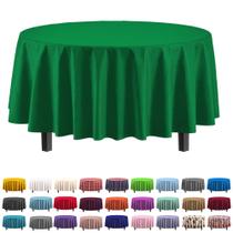 Toalha de mesa Exquisite Premium Plastic 84 polegadas redonda verde esmeralda