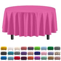 Toalha de mesa Exquisite Premium Plastic de 84 polegadas Cerise (pacote com 12)
