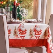 Toalha de Mesa Facile Natalina 8 Lugares 140x250cm 100% Poliéster