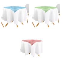 Toalha De Mesa Festa Junina Xadrez Tnt Decoração 1x1m