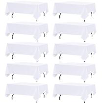Toalha de Mesa FINDYOU 10 Unidades 152x321 cm Poliéster Branca