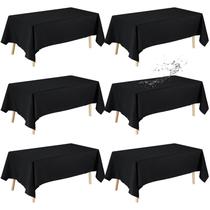 Toalha de Mesa Fixwal 6 Unidades Preto Poliéster 152x259 cm Toalha de Mesa Fixwal 6 Unidades Preto Poliéster 152x259 cm