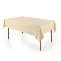 Toalha de Mesa Fragnani Retangular - Bege - 8 Lugares - Karsten
