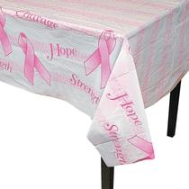 Toalha de mesa Fun Express Pink Ribbon Plastic 137cm x 183cm