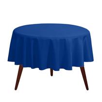 Toalha de mesa Gee Di Moda, 108 polegadas, redonda, azul royal, poliéster