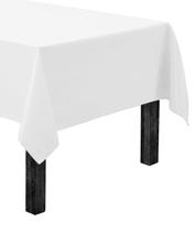 Toalha de mesa Gee Di Moda 152 x 259 cm branca para mesa de 6 pés
