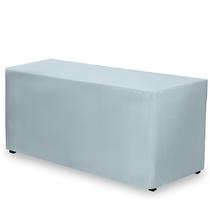 Toalha de mesa Gee Di Moda ajustada em 183 x 76 cm, azul bebê para mesa de 6 pés Toalha de mesa Gee Di Moda ajustada em 183 x 76 cm, azul bebê para mesa de 6 pés