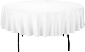 Toalha de mesa Gee Di Moda branca 335 cm redonda para mesa de 183-244 cm Toalha de mesa Gee Di Moda branca 335 cm redonda para mesa de 183-244 cm
