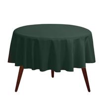 Toalha de mesa Gee Di Moda redonda de 108 polegadas de poliéster verde Hunter