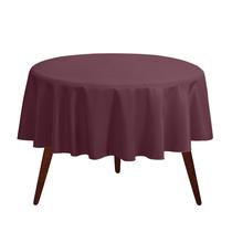 Toalha de mesa Gee Di Moda redonda de 120 polegadas de poliéster cor de vinho