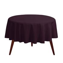 Toalha de mesa Gee Di Moda redonda de 70 polegadas de berinjela para 60-120 cm