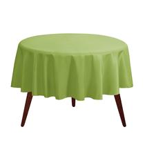Toalha de mesa Gee Di Moda redonda de 70 polegadas de poliéster verde maçã Toalha de mesa Gee Di Moda redonda de 70 polegadas de poliéster verde maçã