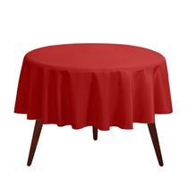 Toalha de mesa Gee Di Moda redonda de 70 polegadas vermelha para mesa de 60-120 cm
