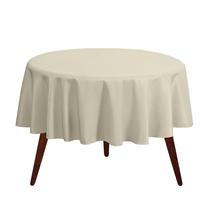 Toalha de mesa Gee Di Moda redonda de 90 polegadas em marfim para mesa de 76 a 152 cm Toalha de mesa Gee Di Moda redonda de 90 polegadas em marfim para mesa de 76 a 152 cm