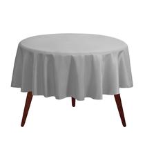 Toalha de mesa Gee Di Moda redonda prateada de 70 polegadas para mesa de 60-120 cm Toalha de mesa Gee Di Moda redonda prateada de 70 polegadas para mesa de 60-120 cm