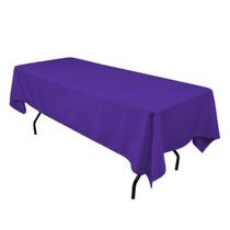 Toalha de mesa Gee Di Moda Retangular 152x259cm Poliéster Roxo