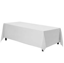 Toalha de mesa Gee Di Moda retangular 90x156cm branca para mesa de 8 pés Toalha de mesa Gee Di Moda retangular 90x156cm branca para mesa de 8 pés