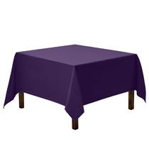 Toalha de mesa Gee Di Moda Square 132x132cm Roxa Poliéster