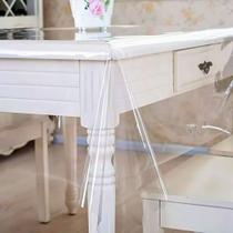 Toalha De Mesa Grossa Plástico Transparente 1m X 1,40m Toalha De Mesa Grossa Plástico Transparente 1m X 1,40m