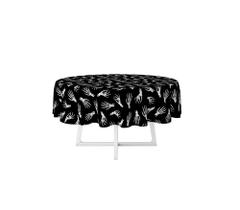 Toalha De Mesa Halloween Esqueleto 4 Lugares Redonda Oxford