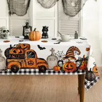 Toalha de mesa Horaldaily Halloween 152x305 cm Pumpkin Ghost