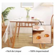 Toalha de Mesa Impermeável 3,50mt Plástico Grosso 0,20mm