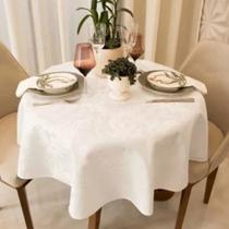 Toalha De Mesa Impermeável 4 A 6 Lugares Redonda Jacquard 170cm Toalha De Mesa Impermeável 4 A 6 Lugares Redonda Jacquard 170cm