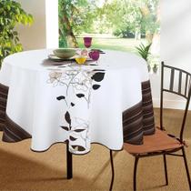 Toalha de Mesa Impermeável 6 Lugares Vizapi Roma 180Cm Multicolorido Toalha de Mesa Impermeável 6 Lugares Vizapi Roma 180Cm Multicolorido
