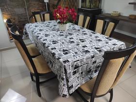 Toalha de mesa impermeavel hidro repelente 1,50mt x 2,00mt para mesa de 4 e 6 cadeiras)