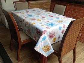 Toalha de Mesa Impermeável Lindas Estampas 0,70x0,70 Ocean