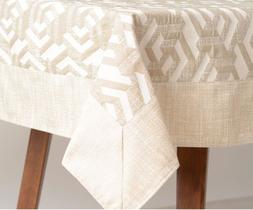 Toalha de mesa impermeável quadrada 2,00m Nice bege