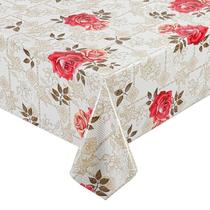 Toalha de Mesa Impermeável Térmica 8 Lugares Tecido Flanelado Não risca a mesa