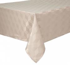 Toalha de Mesa Impermeável Versatile Aretha Taupe 150x150cm - Copa&ampCia