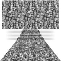 Toalha de mesa Irenare Stone Wall Medieval Party, pacote com 3 (1000 x 137 cm) Toalha de mesa Irenare Stone Wall Medieval Party, pacote com 3 (1000 x 137 cm)