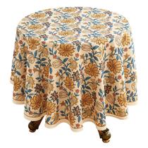 Toalha de mesa ISAENNE Designer Bohemian Floral Linen 170 cm