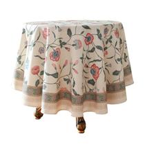Toalha de mesa ISAENNE Designer Chinoiserie Linen Floral 170 cm