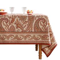 Toalha de mesa ISAENNE Designer de linho vermelho francês 160x280cm