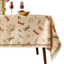 Toalha de mesa ISAENNE Designer Floral Linen 140x180cm esbranquiçada