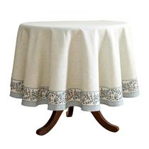 Toalha de mesa ISAENNE Designer Vintage Linen 170 cm de diâmetro