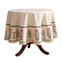 Toalha de mesa ISAENNE Designer Vintage Linen Floral 140 cm
