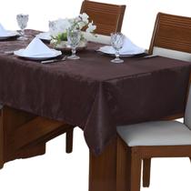 Toalha De Mesa Jacquard 14 Lugares Retangular Tecido Detalhe